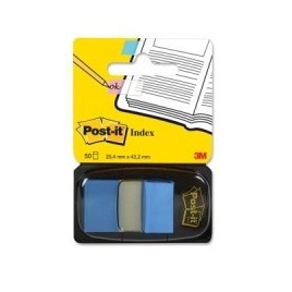 BLISTER DISPENSADOR 50 MARCADORES INDEX AZUL BRILLANTE 254X432MM 680 23 POST IT 7000144930