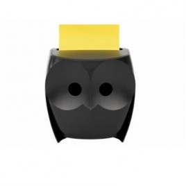 PACK DISPENSADOR Z NOTES BuHO NEGRO 2 BLOCS 45 HOJAS 76X76MM POST IT SUPER STICKY Z NOTES OWL 330 SCOTH 7100322315