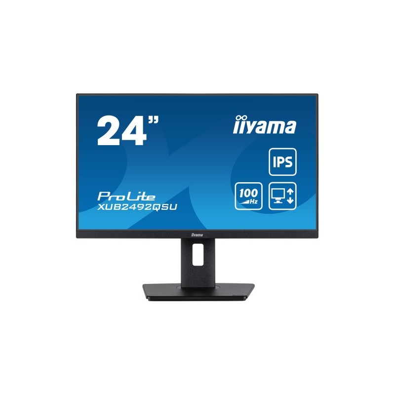 iiyama ProLite XUB2492QSU B1 pantalla para PC 605 cm 238 2560 x 1440 Pixeles Wide Quad HD LED Negro