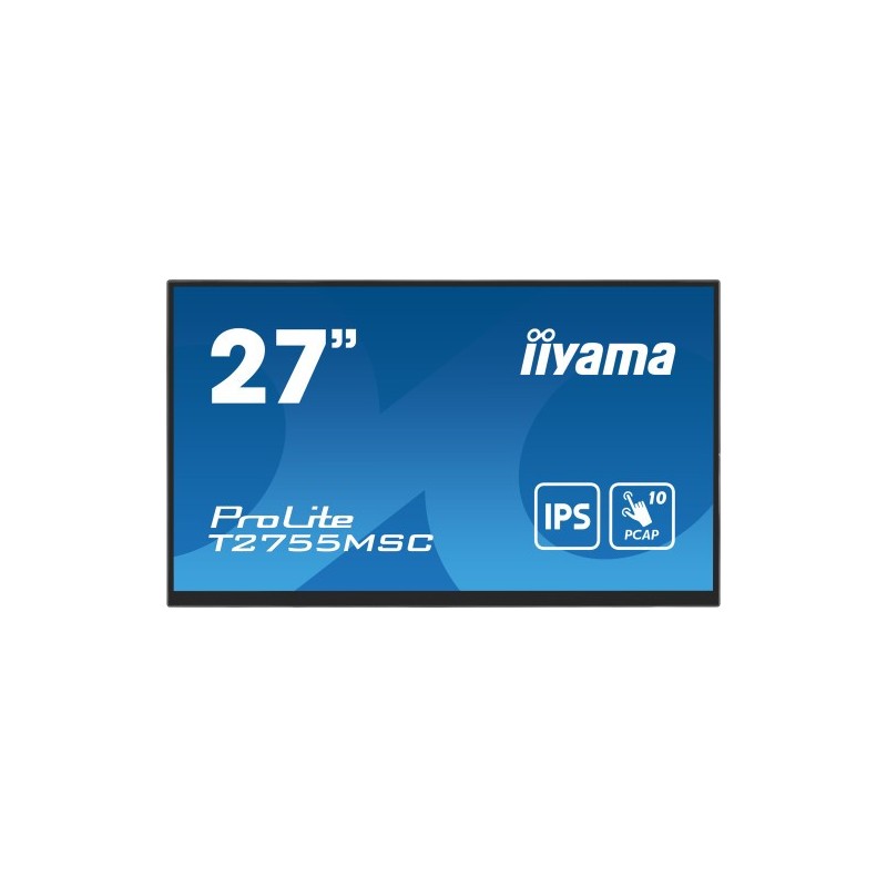 iiyama ProLite T2755MSC B1 pantalla para PC 686 cm 27 1920 x 1080 Pixeles Full HD LED Pantalla tactil Mesa Negro