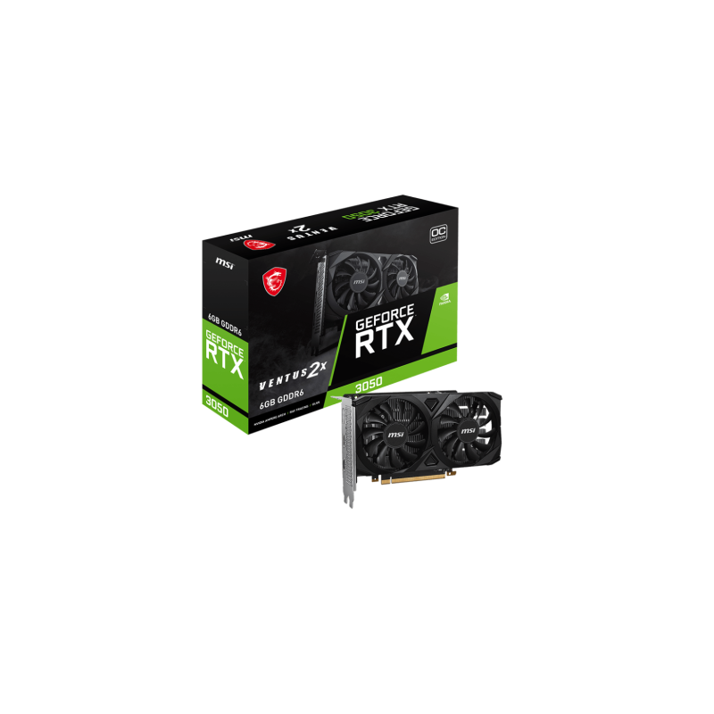 MSI Geforce RTX 3050 VENTUS 2X 6G OC NVIDIA 6 GB GDDR6