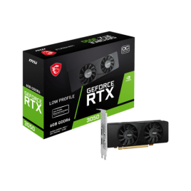 VGA MSI RTX 3050 LP 6G OCNVRTX3050GDDR66GB96BIT2HDMI1DP2 VENTILADORES LOW PROFILE