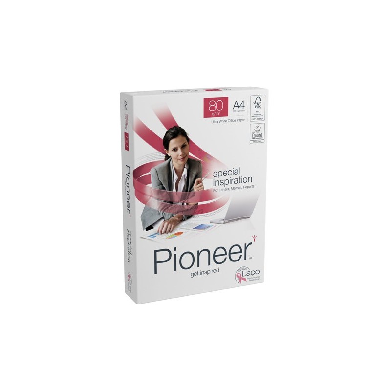 PAQUETE 500H PAPEL SPECIAL PREMIUM 80GR A4 PIONEER CIE 169 PNR0800193