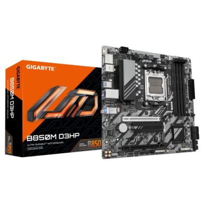 GIGABYTE B850M D3HP Placa Base Procesadores AMD Ryzen Serie 9000 522 fases VRM digitales hasta 8200MHz DDR5 OC 1xPCIe 50 1xPCIe