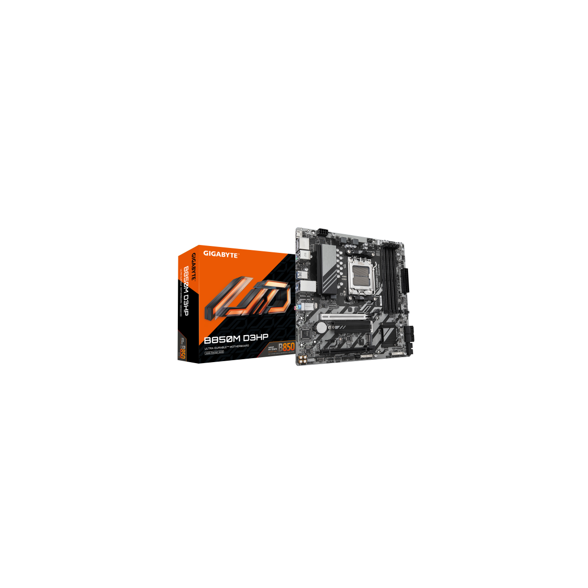 GIGABYTE B850M D3HP Placa Base Procesadores AMD Ryzen Serie 9000 522 fases VRM digitales hasta 8200MHz DDR5 OC 1xPCIe 50 1xPCIe