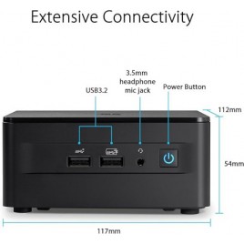 ASUS NUC RNUC13L3HV500002I TALL LIBERTY CANYON RAPTOR LAKE P RPL P 28W VPRO I5 1350P GPU INTEGRADO