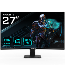 GIGABYTE Monitor de juego GS27F 27 FHD 1920 x 1080 FHD 165Hz 1ms 300 cd m FreeSync Premium compatible con HDR HDMI 20 DisplayPo