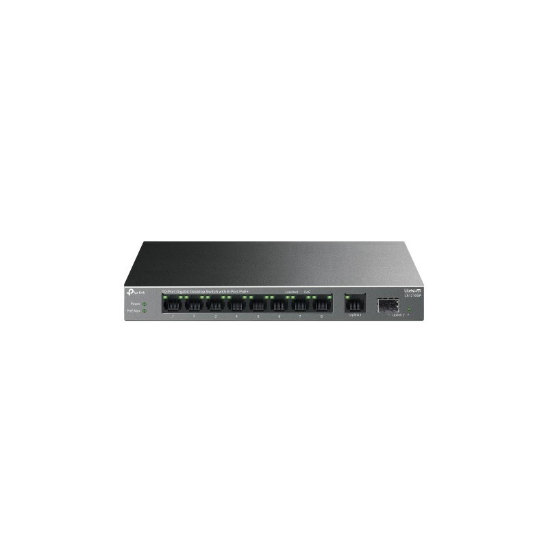 TP Link LiteWave LS1210GP switch No administrado Gigabit Ethernet 10 100 1000 Energia sobre Ethernet PoE Negro