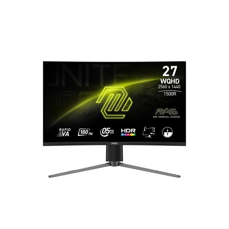 MSI MAG 27CQ6PF pantalla para PC 686 cm 27 2560 x 1440 Pixeles Quad HD LCD Negro