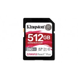 Kingston Technology Canvas React Plus 512 GB SDXC UHS II Clase 10