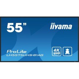 iiyama ProLite Pantalla plana para senalizacion digital 1387 cm 546 LCD Wifi 500 cd m 4K Ultra HD Negro Procesador incorporado 