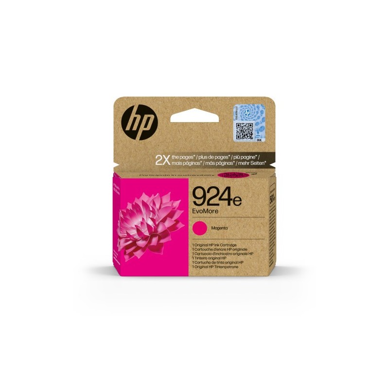 HP Cartucho de Tinta Original EvoMore 924e magenta