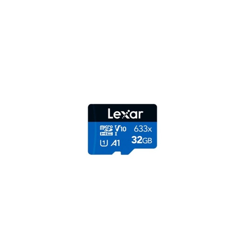 LEXAR 32GB HIGH PERFORMANCE 633X MICROSDHC UHS I UP TO 100MB S READ 20MB S WRITE C10 A1 V10 U1