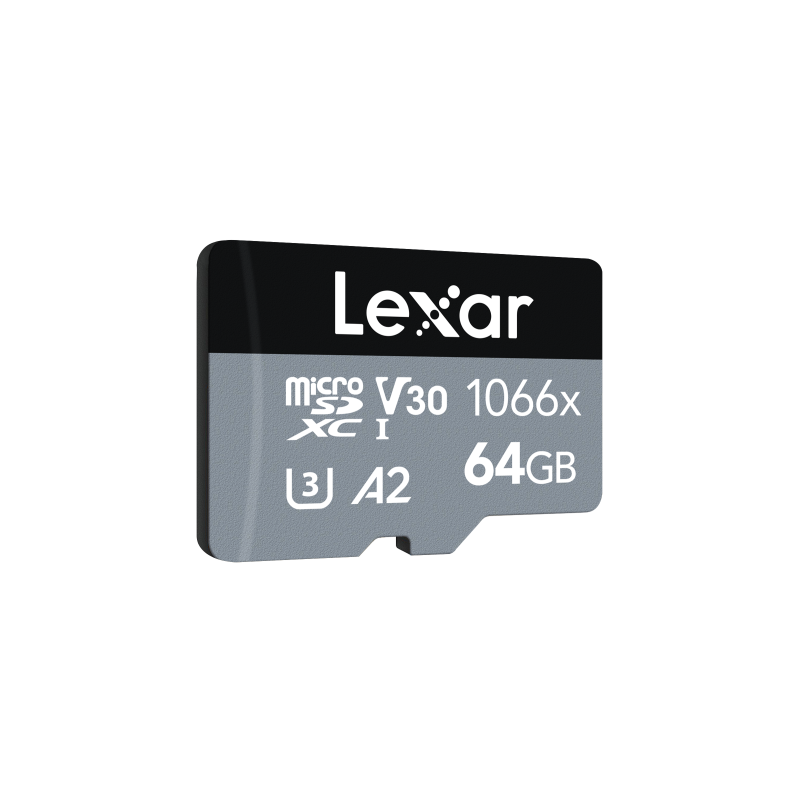 Lexar Professional 1066x microSDXC UHS I Cards SILVER Series 64 GB Clase 10