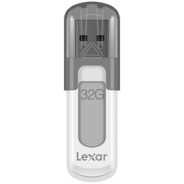 Lexar JumpDrive V100 unidad flash USB 32 GB USB tipo A 32 Gen 1 31 Gen 1 Gris Blanco