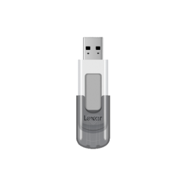 Lexar JumpDrive V100 unidad flash USB 64 GB USB tipo A 32 Gen 1 31 Gen 1 Gris Blanco