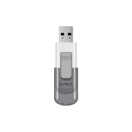 Lexar JumpDrive V100 unidad flash USB 128 GB USB tipo A 32 Gen 1 31 Gen 1 Gris Blanco