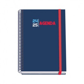 AGENDA ESCOLAR 2024 2025 TAMANO A5 TAPA CARTON FORRADO SEMANA VISTA SELECT PRIME DOHE 51770