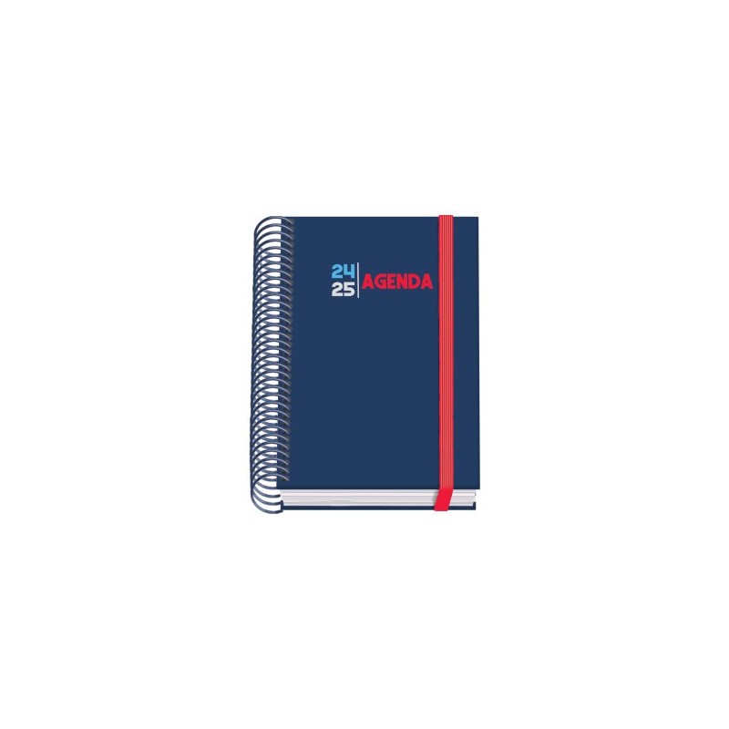 AGENDA ESCOLAR 2024 2025 TAMANO A6 TAPA CARTON FORRADO DiA PaGINA SELECT PRIME DOHE 51774