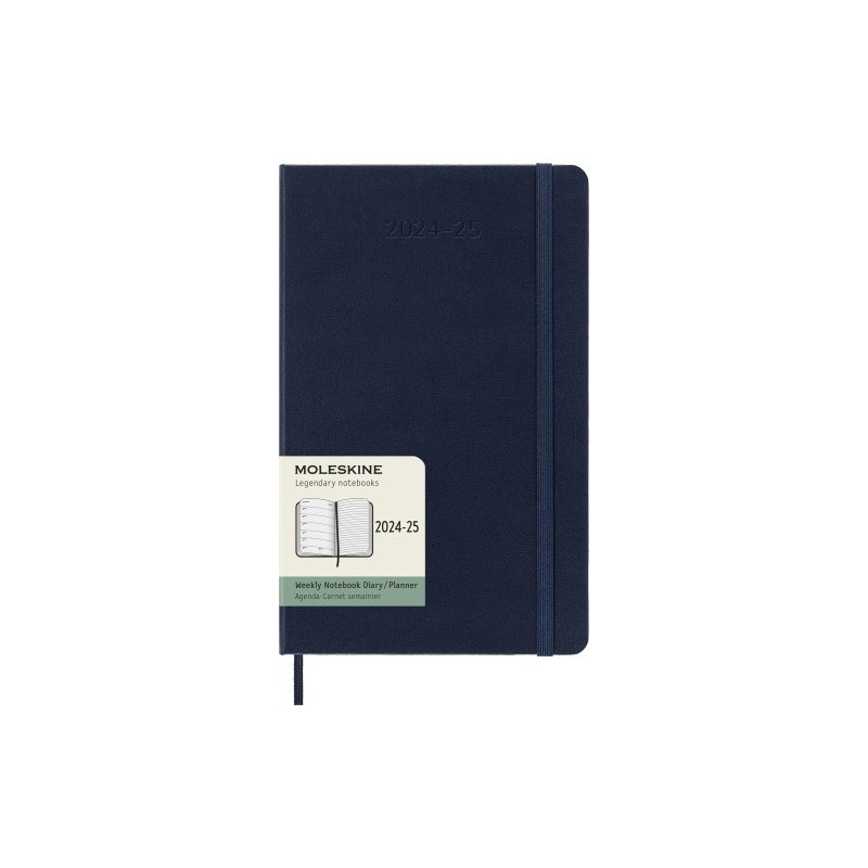 AGENDA 18 MESES 2024 2025 SEMANAL L 13 X 21 CM AZUL ZAFIRO TAPA DURA MOLESKINE DHB2018WN3Y25