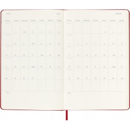 AGENDA 18 MESES 2024 2025 SEMANAL P 9 X 14 CM ROJO ESCARLATA TAPA BLANDA MOLESKINE DSF218WN2Y25