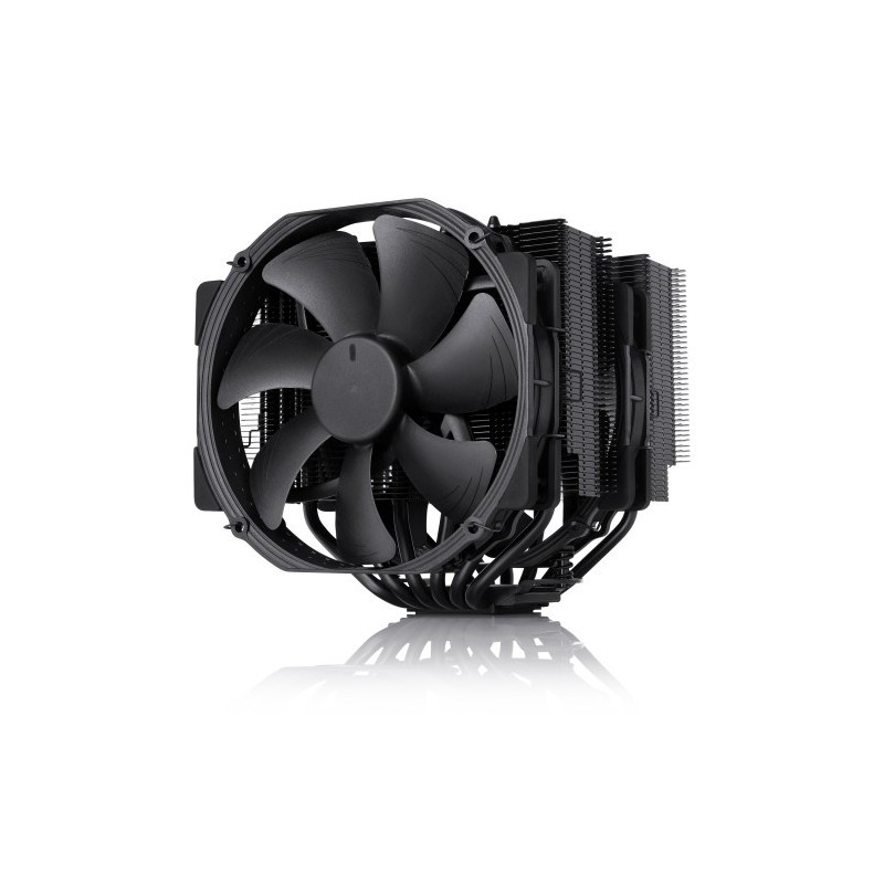 NOCTUA COOLER CPU NH D15 CHROMAXBLACK NH D15 CHBK 6 HEATPIPES DUAL TOWER 2X NF A15 140MM FAN PWM INTEL LGA1851 LGA1700 LGA1200 