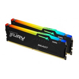 MEMORIA KINGSTON 16GB KIT2 6000MT S DDR5 CL30  FURY BEAST RGB EXPO KF560C30BBEAK2 16