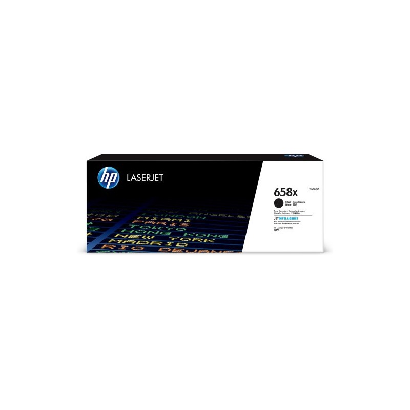 HP Cartucho de toner Original LaserJet 658X negro de alta capacidad