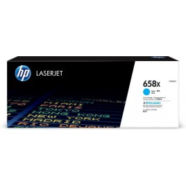 HP Cartucho de toner Original LaserJet 658X cian de alta capacidad