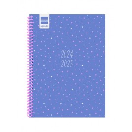 AGENDA ESCOLAR 2024 2025 4º 155X212 SEMANA VISTA HORIZONTAL DIVA STARS FINOCAM 536140225