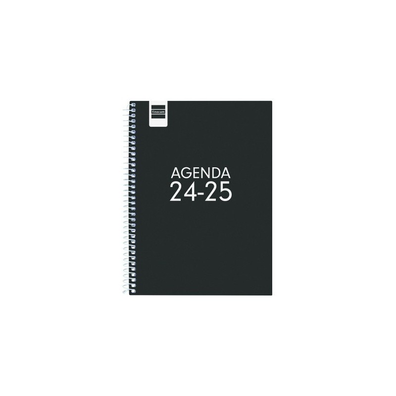 AGENDA ESCOLAR 2024 2025 4º 155X212 SEMANA VISTA HORIZONTAL COOL NEGRO FINOCAM 645040325