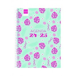 AGENDA ESCOLAR 2024 2025 4º 155X212 SEMANA VISTA HORIZONTAL COOL SELVA FINOCAM 645040725