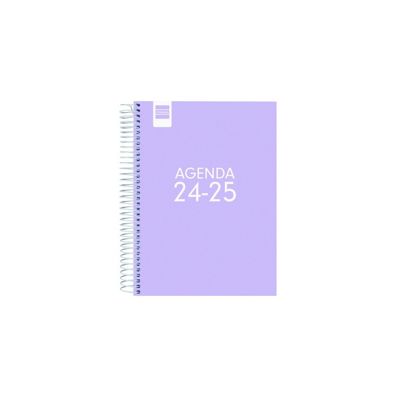 AGENDA ESCOLAR 2024 2025 4º 155X212 1 DiA PaGINA COOL LILA FINOCAM 645060825