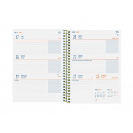 AGENDA ESCOLAR 2024 2025 8º 120X164 SEMANA VISTA HORIZONTAL SECUNDARIA TIGER FINOCAM 634223625