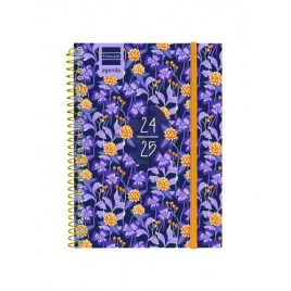 AGENDA ESCOLAR 2024 2025 8º 120X164 SEMANA VISTA HORIZONTAL SECUNDARIA LILAC FINOCAM 634224625