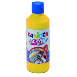 BOTELLA PINTURA ACRILICA 250 ML AMARILLO CARIOCA 40431 03