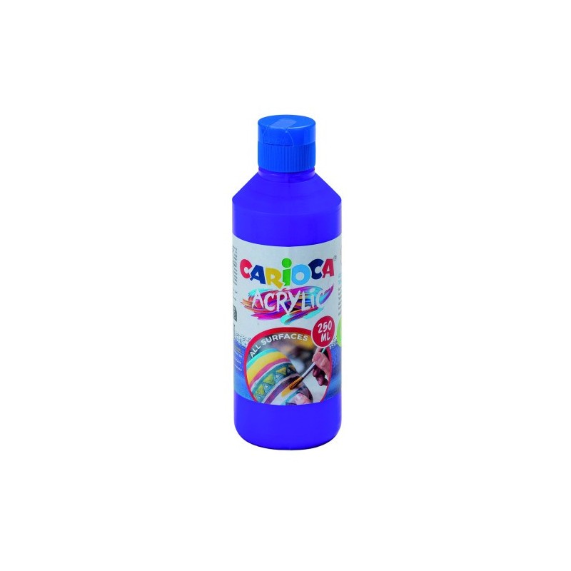 BOTELLA PINTURA ACRILICA 250 ML MORADO CARIOCA 40431 18