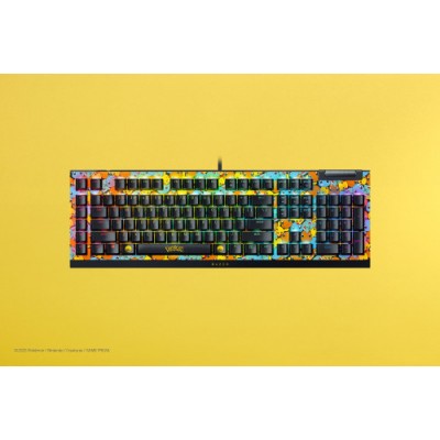 TECLADO RAZER BLACKWIDOW V4 X GREEN SWITCH POKEMON KANTO STARTERS US LAYOUT RZ03 04704200 R3M1