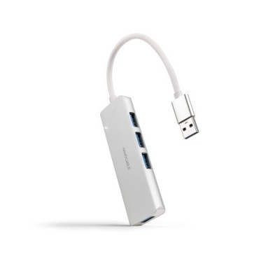 NANOCABLE HUB USB 30 4xUSB30 USB A M USB 30 H ALUM 18CM