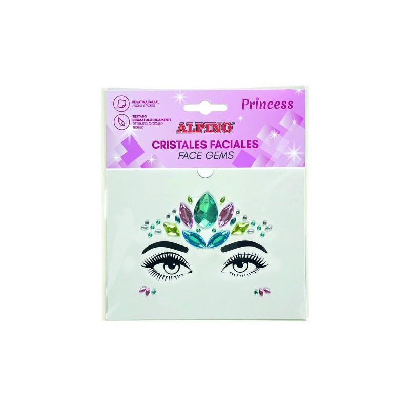 ALPINO GEMAS FACIALES ADHESIVAS PRINCESS ALPINO DL000630