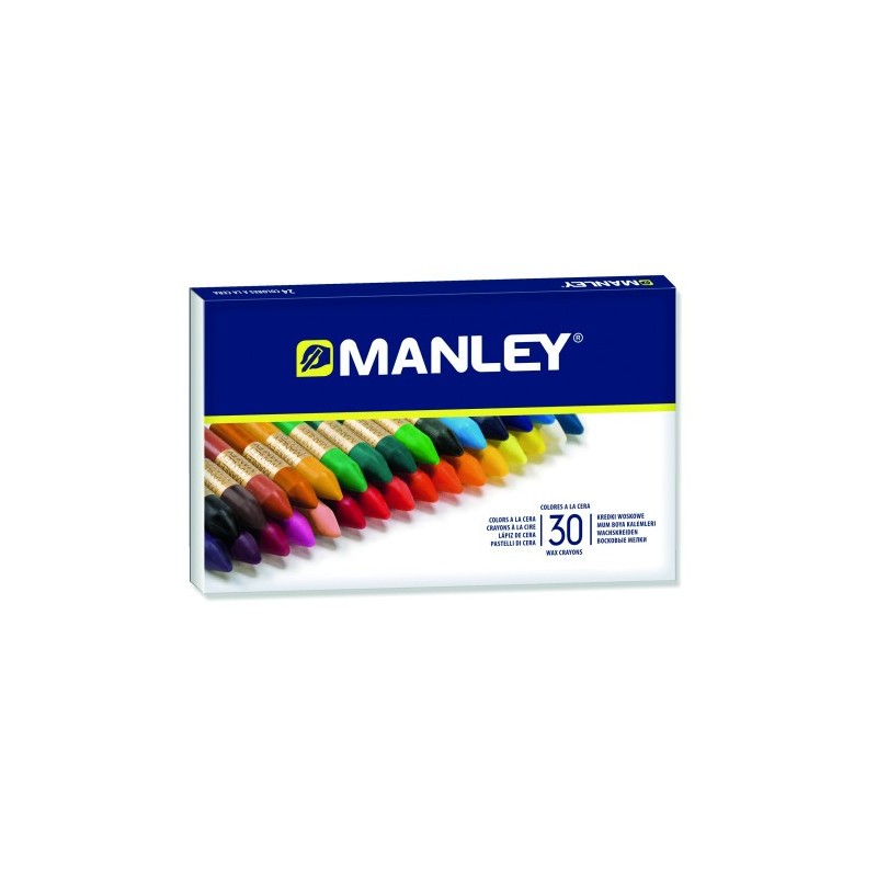 ESTUCHE 30 CERAS MANLEY MNC00077