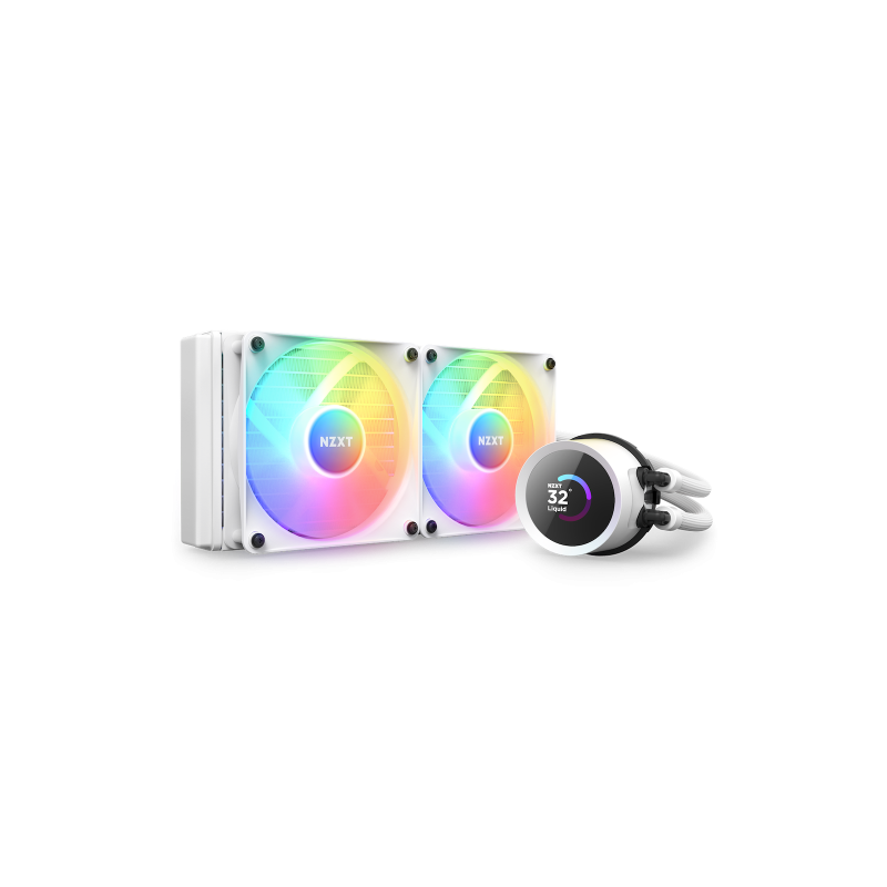 NZXT Kraken 240 RGB Procesador Sistema de refrigeracion liquida todo en uno 12 cm Blanco 1 piezas