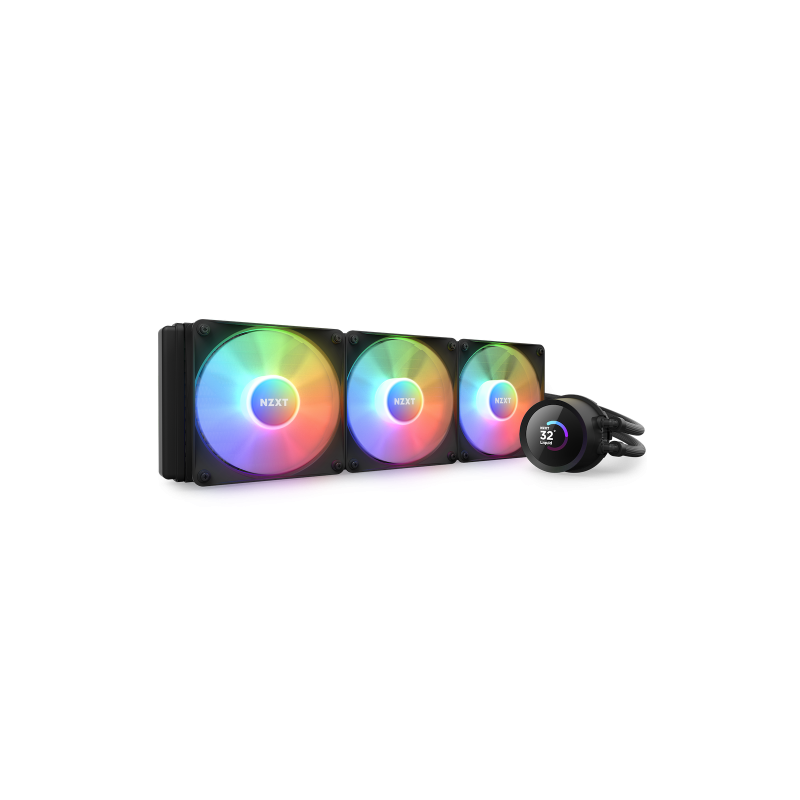 NZXT Kraken 360 RGB Procesador Sistema de refrigeracion liquida todo en uno 12 cm Negro 1 piezas