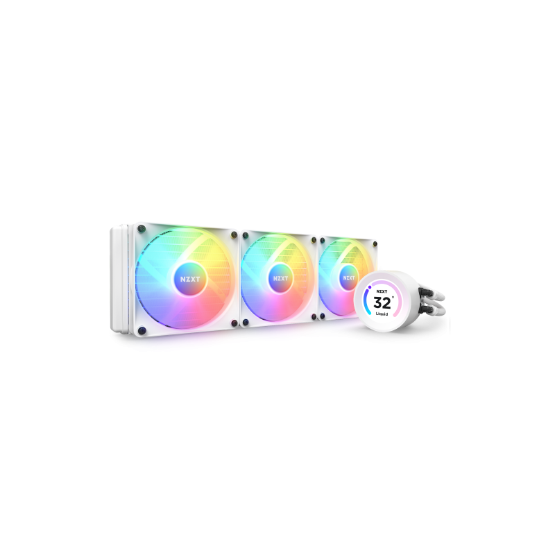 NZXT Kraken Elite 360 RGB Procesador Sistema de refrigeracion liquida todo en uno 12 cm Blanco 1 piezas