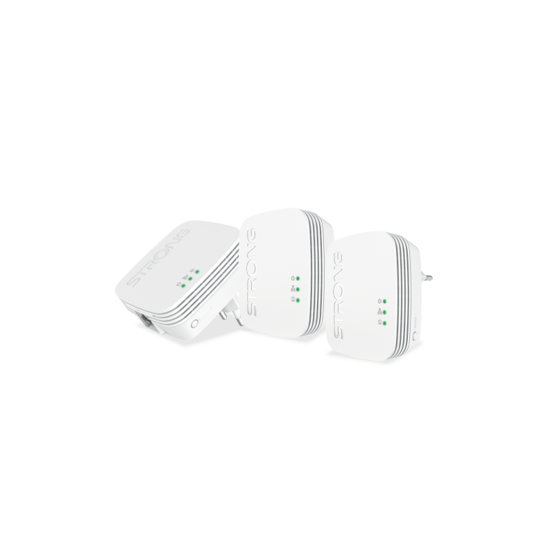 Strong Powerline 600 Triple Pack Mini 600 Mbit s Ethernet Blanco 3 piezas