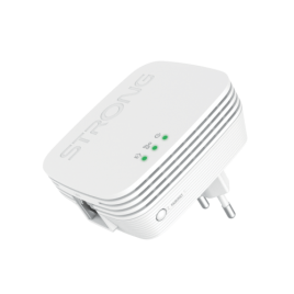 Strong POWERLWF600DUOMINI adaptador de red PowerLine 600 Mbit s Ethernet Wifi Blanco 2 piezas