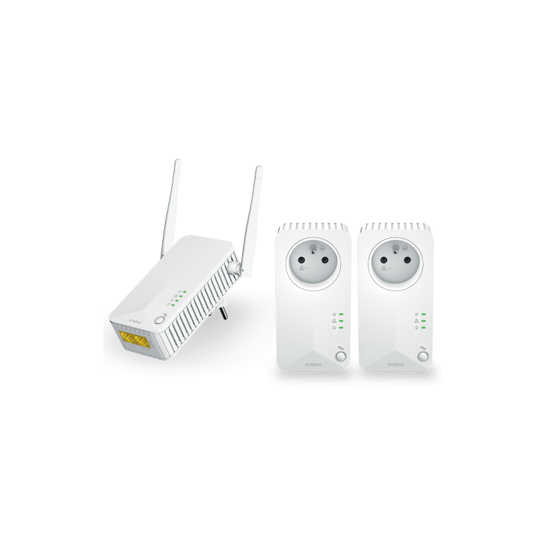 Strong Powerline WiFi 600 Triple Pack V2 600 Mbit s Ethernet Blanco 3 piezas