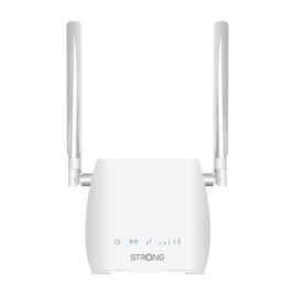 Strong 300M router inalambrico Ethernet rapido Banda unica 24 GHz 4G Blanco