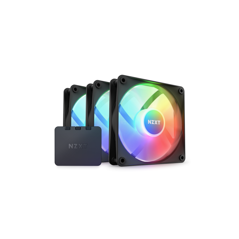NZXT F120 RGB Core Triple Pack Carcasa del ordenador Ventilador 12 cm Negro 3 piezas