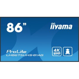 iiyama ProLite Pantalla plana para senalizacion digital 217 m 856 LCD Wifi 500 cd m 4K Ultra HD Negro Procesador incorporado An